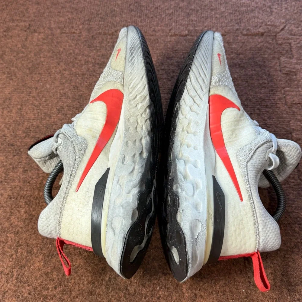 Nike React Infinity Run Flyknit 3 Sail Siren Red Men Running Shoes DH5392-101 10